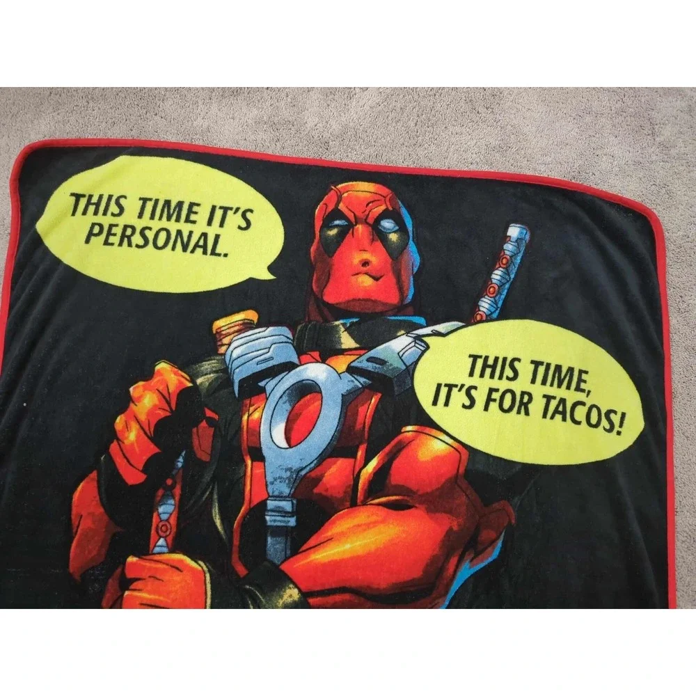 Marvel Deadpool Fleece Throw Blanket‎ 45